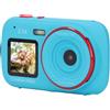 Tbest Fotocamera Digitale 72MP 2.5K Zoom 16X Autofocus Anti Shake Doppio Schermo Selfie Camera Fotografia Fotocamera per Viaggi (BLUE)