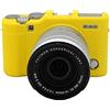 Market&YCY Custodia protettiva in silicone per fotocamera protettiva della fotocamera professionale, Per Fujifilm X-A10 X-A3 X-A5 - Giallo