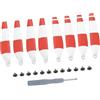 Tsophreniq 1 8PCS 6030F Eliche in fibra di carbonio per 3/4 Modelli, a basso rumore e bilanciato colorato due eliche di ricambio laterali