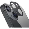 Generic Per iPhone 13/13 mini lega di titanio Hollow Camera Lens Protector (nero)