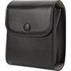 Tbest Mini Fotocamera per Foto Portatile in Pelle PU Piccola Portametta per Flusso Accessorio per SQ10 Premium Durevole per Viaggi Compatti per Viaggi Compatti Friendly (BLACK)