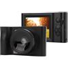 XUMIUZIY Fotocamera Digitale, Videocamera 24MP 2.5K, Zoom Digitale 16x 1800mAh Giochi MP3, Schermo da 2,88 Pollici Fotocamera Mirrorless WIFI con Funzione Webcam PC, per Viaggi (BLACK)
