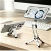 Generic Mini treppiede per iPhone, treppiede tascabile per cellulare, argento