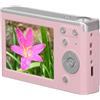 Generic Fotocamera Compatta, Schermo LCD Anti-vibrazione da 2,8 Pollici Fotocamera Digitale 4K Zoom 16X Ad Alta Risoluzione per Ragazzi e Ragazze per la Fotografia (PINK)