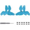 Generico Eliche per il drone DJI NEO, sostituzione elica drone per DJI NEO, fotocamera volante tascabile 2016S colore eliche accessori ala drone leggero (Blu 2 coppie)