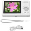 CHICIRIS Fotocamera Digitale da 12 MP 1080p, Schermata TFT da 2, 4 Pollici 16x Zoom Focus Tocket Digital Camera per Student Vlog (WHITE