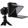 Generic Teleprompter Pieghevole Compatto TC7 per Fotocamera Smartphone Tablet, Supporto per Riprese Verticali e Orizzontali, Plastica Nera