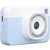 Goshyda Fotocamera Digitale Portatile, Schermo IPS da 48 MP 1080P HD da 2,4 Pollici Zoom 4X Autofocus Fotocamera Compatta per Bambini, Videocamera Tascabile per Vlogging da 400 MAh, per