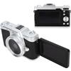 Denash Fotocamera Digitale, Fotocamera Punta e Scatta con Zoom 4K 20x da 64 MP con Schermo Flip a 180°, Fotocamera da Viaggio Compatta con Obiettivo Intercambiabile da 1200 MAh per