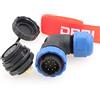 DRRI SD20 20mm Gomito IP67 9 Pin Connessione Filettatura Impermeabile Aviazione Connettore Maschio Presa Femmina per Sistema A Energia Solare