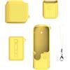 Kaeltsyn Custodia in silicone per fotocamera Pocket 4, con superfici antiscivolo, design antiurto, base verticale