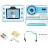 Dasbsug Bambini Fotocamera Digitale Stampa Immediatamente Doppio Obiettivo 2.4 Schermo 1080P Video Built-in 1200mAh Capacità Della Batteria Divertente Macchina Fotografica Per I Bambini