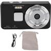 PUNELE Fotocamera digitale compatta 4K, 64 MP con zoom 18x, messa a fuoco automatica, anti-shake (nero)
