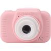 Akozon Fotocamera Digitale con Scheda 32G Doppia Lente Ad Alta Definizione 1080P Zoom 8X USB Ricaricabile per Rosa (Roseo)