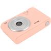 Yunseity Fotocamera Compatta, Fotocamera Digitale con Doppio Obiettivo Anteriore e Posteriore HD da 50 MP con Treppiede per la Registrazione (Roseo)
