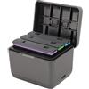 Plyisty per Hub Caricabatterie X4, Hub di Ricarica a 3 Canali con Slot per Scheda di Memoria Cavo USB Tipo C, Hub Caricabatterie Rapido per Accessori X4