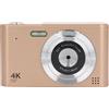 VBESTLIFE Fotocamera Digitale 2.5K 48MP per Fotografia, Fotocamera Compatta per Vlogging con Messa a Fuoco Automatica, Fotocamera Inquadra e Scatta con Zoom Digitale 16X, Videocamera da