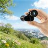 Generic Mini telescopio monoculare, 10 x 20 mm, nero, portatile, mini monocolo portatile per bird watching, pesca, viaggi, paesaggi e avventure all'aria aperta