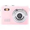 Sxhlseller Mini Telecamera Digitale HD 12MP 1080p con Condivisione di Tipo C e Display da 0,96, Telecamera con Pollice Compatto per la Registrazione (Rose)