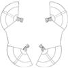FHGSPQWM Anelli anti-collisione Enclosed Elica Protector per 4 protezioni all-inclusive accessori copertura protezioni voli guardia fotografia