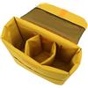 Cryfokt Borsa per Fotocamera Impermeabile Antiurto per Flash per Obiettivi SLR, Custodia Interna Leggera per Fotocamera Portatile per Fotografia All'aperto Giallo S (S)
