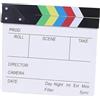osiuujkw Ciak professionale per registi cinematografici, lavorazione di qualità in varie produzioni cinematografiche, mini ciak in legno resistente, lavagna, Colorato, 20x20cm