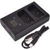 MYCANDY DSTE Caricatore doppio USB con display LCD Compatibile per DMW-BLF19E, DMW-BLF19 e Panasonic Lumix DMC-GH3