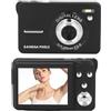 Jectse Fotocamera Digitale 4K 64M, Videocamera per con Zoom Digitale 18X, Fotocamera Compatta da Viaggio con Messa a Fuoco Automatica Anti-Vibrazione con Luce di Riempimento,