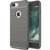 TTNAO Custodia for iphone 8 plus Cover Lanpangzi TPU Flessibile Lusso Case Fibra di Carbonio Design Anti Graffio Protettivo Bumper Custodia - Menta Verde