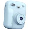 Hkfgdjdl I bambini stampano istantaneamente la macchina fotografica con 1 rotolo di carta termica per fotografia creativa con effetti di filtro di imaging chiaro