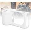 Cuifati Sonni di Copertura Protettiva con Telecamera in Silicone Morbido con Ultra Sottile Anti -graffio, per Fotocamera Digitale ZVE10 M2, Tocco Soft Soft -Lavabile Compatto Lavabile (WHITE)