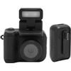 Sxhlseller Mini Portachiavi per Fotocamera, Piccola Fotocamera Digitale 1080P HD con Schermo a Colori da 1,44 Pollici e Cinturino da Polso, Flash Ribaltabile, Base di Ricarica,