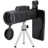 Cocoarm 40X60 Telefono Telescopio Monocolo, Morsetto in Alluminio | Ottica prisma FMC BAK4, lenti interamente in vetro, clip per telefono inclusa, foto di animali selvatici a lunga distanza
