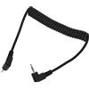 CCYLEZ Cavo Flash Sincro 2.5mm Maschio-Maschio a Spirale per Fotocamere