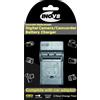 Inov8 - Caricabatterie da viaggio per Olympus PS-BLM1/PS BLM1, con adattatore 12 v per auto