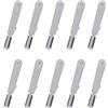 DIEKE 10Pcs Lega Servo Rod Connettori Metallo Ferro Clevis Mandrini Tirare Rod Connettori Morsetto Corno Per Modello Aerei Collegamenti Professionale Grado Clevis