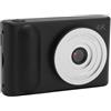 Sxhlseller Fotocamera Digitale 48MP 4K Point and Shoot Videocamera con Schermo TFT da 2,4 Pollici, Fotocamera SLR con Messa a Fuoco Automatica per Fotografie di Viaggio (BLACK)