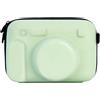 Linhexis Borsa per fotocamera Wide 400 per fotocamera istantanea, custodia protettiva retrò con custodia per viaggi, nera leggera 21,5 cm (verde chiaro)