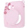 Plyisty Custodia di Protezione della Fotocamera, Porta Dell'obiettivo, Schermo di Lancio, Copertura Protettiva della Porta USB Adatta per la Fotocamera Mini12, Lavabile a Prova di (Roseo)