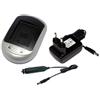 PowerSmart® - Caricatore da 230 V + cavo di ricarica per auto per Panasonic Lumix DMC-FZ200GK, DMC-GH2, DMC-GH2H, DMC-GH2HK, DMC-GH2K, DMC-GH2KK, DMC-GH2S, DMC-G6KK, DE-A79, DE-A79A