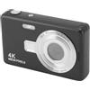Asixxsix Fotocamera Digitale, Fotocamera per Bambini da 12 MP 1080P con Schermo TFT da 2,4, Fotocamera per Vlogging con Zoom 16X Messa a Fuoco Automatica, Piccola Fotocamera Vintage