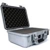 PELI 1450 Valigia Protettiva Resistente agli Urti, IP67 Impermeabile e a Prova di Polvere, Capacità di 15L, Prodotto in Germania, Con inserto in Schiuma Personalizzabile, Colore Grigio