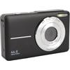 Jectse Fotocamera Digitale da 44 MP, Fotocamera per Vlogging 1080P FHD con Zoom Ottico 16X, Fotocamera Selfie Compatta Anti-Vibrazione con Schermo a Colori da 2,4 Pollici, per Bambini