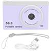 Goshyda Fotocamera Digitale, Fotocamera per Vlogging da 50 MP 1080P con Messa a Fuoco Automatica con Schermo da 2,4 Pollici, Zoom Digitale 8X, Luce di Riempimento, Videocamera (PURPLE)