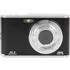 Akozon Fotocamera Digitale 4K, Tecnologia CMOS Avanzata, Doppia Fotocamera Anteriore Posteriore, Zoom Digitale 16X per Adolescenti Principianti, Webcam USB per Videochiamate e Streaming