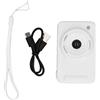 NutriEss Fotocamera digitale Nutriess da 40 MP, messa a fuoco automatica 4K HD, zoom otto volte, per selfie, con supporto da 32 GB per principianti e vlog (Bianco)