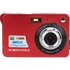 Denash Fotocamera Digitale, Fotocamera Digitale da 5 MP con Messa a Fuoco Automatica e Zoom 8X, Supporto Scheda di Memoria da 32 GB, Fotocamera Compatta con Display LCD da 2,7 Pollici e
