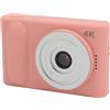Sxhlseller Fotocamera Digitale 48MP 4K Point and Shoot Videocamera con Schermo TFT da 2,4 Pollici, Fotocamera SLR con Messa a Fuoco Automatica per Fotografie di Viaggio (rosa1)
