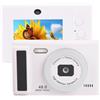 Gugxiom Camera Digitale da 48 MP, Videocamera da 1080p con Fotocamera Mirrorless Multi Zoom e Autofocus con Schermo da 2,4 Pollici per la Fotografia di Viaggio (WHITE)