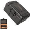 NVOQILIN Custodia rigida professionale per supporto fotocamera, include slot dedicati per batterie e portatili, professionali